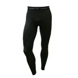 Calza térmica deportiva de hombre, color negro, con cintura elástica con logo de la marca estampado.