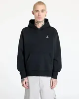 Buzo hoodie negro de la marca Nike Jordan, con logo Jumpman bordado en blanco en el pecho y bolsillo tipo canguro.