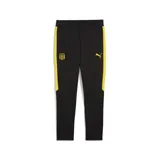 Pantalón de jogging negro con detalles en amarillo, logo de Puma bordado en amarillo y escudo del Club Atlético Peñarol bordado en amarillo.