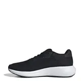 Championes deportivos Adidas modelo Response Runner, color negro con las tres tiras laterales en blanco y suela blanca. Presentan un diseño de malla transpirable y cierre con cordones.