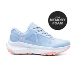 Championes deportivos American Sport Addie, color celeste con detalles en rosa y blanco.