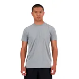 Remera deportiva de manga corta con cuello redondo, confeccionada en tejido técnico transpirable de secado rápido, ideal para running y entrenamiento.