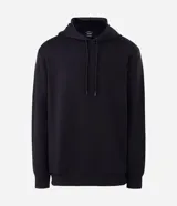 Buzo de pijama con capucha ajustable, mangas largas y puños acanalados. Confeccionado en tejido de modal suave y transpirable, con un diseño minimalista y corte cómodo.