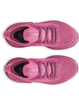 Championes de running Under Armour modelo W Shift, color fucsia, con parte superior de tejido elástico transpirable, clip de TPU en el talón para mayor sujeción y entresuela de EVA ultra acolchada.