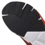 Championes Puma Pwr Frame Tr de entrenamiento, color naranja y negro con suela de goma blanca y negra, ideales para running y training.