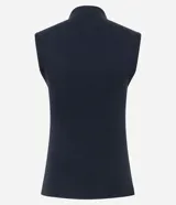 Blusa sin mangas de corte regular, confeccionada en una mezcla de algodón y modal, con cuello alto y diseño ajustado al cuerpo.