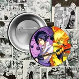 Pin metálico con la imagen de Naruto sonriendo.