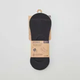 Juego de tres pares de medias invisibles negras.