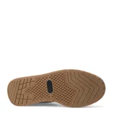 Championes urbanos de mujer Miss Carol modelo FORNI, color blanco con detalles en gris y lila, con suela chunky color caramelo.