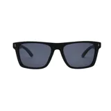 Lentes de sol I-Sea modelo Limits, con marco rectangular negro de policarbonato y cristales oscuros polarizados.