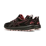 Championes Asics Trail Scout para dama, color negro con detalles en rosa.