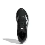 Championes de running Adidas modelo Duramo SL 2, color negro con las icónicas tres tiras laterales en blanco y entresuela blanca con tecnología Lightmotion. Presentan un diseño de malla transpirable y suela Adiwear para mayor durabilidad.