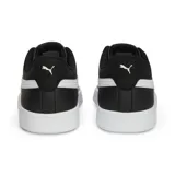 Championes Puma Smash 3.0 L de cuero color negro con detalles en blanco, inspirados en el tenis.