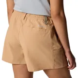 Short Columbia Weekend Rays Water Omni-Shield de color beige, con cintura elástica ajustable con cordón, bolsillos laterales y bolsillos cargo utilitarios.