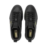 Championes Puma Mayze Classic, color negro, con plataforma y logo dorado.