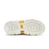 Zapatillas urbanas Caterpillar Raider Sport, color blanco con detalles en dorado y beige.