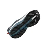 Championes de running Joma modelo Victory 2621, color azul con detalles en naranja y blanco. Presentan un diseño de malla transpirable con tecnología VTS y sistema de ajuste termosellado SPORTECH. Cuentan con una mediasuela de phylon para absorción de impactos y suela de caucho DURABILITY resistente a la abrasión.