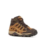 Botas de trekking impermeable Merrell modelo Accentor 4 Mid WP, de color marrón y tostado con detalles en marrón oscuro. Confeccionadas en ante y malla transpirable, cuentan con suela de goma con gran tracción y refuerzo en la puntera.