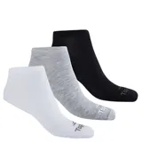 Pack de tres pares de medias tipo soquete Topper, en colores blanco, gris melange y negro. Presentan el logo de la marca bordado en la puntera.