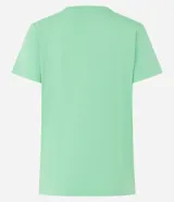 Remera básica de cuello redondo y manga corta, confeccionada en algodón peruano de alta calidad. Presenta un diseño liso y versátil, ideal para uso diario.