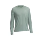 Remera deportiva Under Armour Launch de manga larga color verde agua, con tejido suave, ligero y transpirable. El material absorbe el sudor y se seca muy rápido. Cuenta con detalle de dobladillo superpuesto para mayor ventilación y detalles reflectantes para mayor visibilidad en carreras con poca luz.