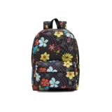Mochila Vans Old Skool con estampado de flores, personajes de Sesame Street y damero.