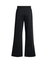 Pantalón de jogging Under Armour de corte holgado y pierna ancha, confeccionado en tejido polar de mezcla de algodón. Presenta cintura elástica con cordón ajustable, bolsillos laterales y logo de la marca estampado en la pierna.
