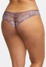 Panty corte brasileño de microtul y encaje celeste.