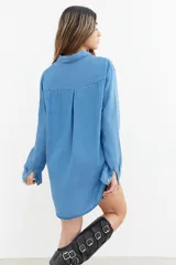 Camisa jean bordada