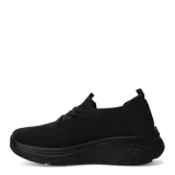 Championes urbanos PUSH modelo Rum, color negro, confeccionados en tejido de punto elástico con cordones decorativos y suela con tecnología Max Comfort.