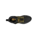 Bota híbrida Caterpillar, modelo Colorado Sneaker WP, de diseño urbano y funcional. Confeccionada en cuero nubuck impermeable y malla, cuenta con suela de goma de alta tracción, mediasuela de EVA y sistema de cordones con ojales metálicos. Presenta detalles en amarillo y logo de la marca en el lateral y lengüeta.