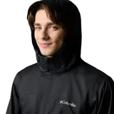 Campera impermeable Columbia Inner Limits III Omni-Tech color negro, con capucha ajustable, cierre frontal y bolsillos laterales con cremallera. Incorpora tecnología transpirable y costuras selladas.