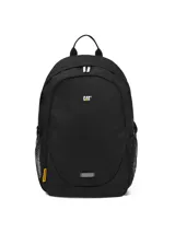 Mochila Caterpillar modelo Tokyo Urban Backpack, de color negro, con compartimento principal con espacio para portátil, bolsillos laterales de malla, tiras ajustables y detalles reflectantes.