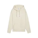 Buzo con capucha Puma, color arena, con diseño de bolsillo tipo canguro y logo de la marca bordado en el pecho.