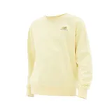 Buzo amarillo de algodón con cuello redondo y logo de New Balance bordado en el pecho.