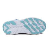 Championes de running Diadora Proton, color azul con detalles en naranja y blanco.