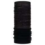 Cuello multifuncional Buff modelo Polar Embers, diseñado con una combinación de tejido elástico estampado en la parte superior y forro polar negro en la parte inferior para mayor protección térmica.