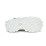 Zapatillas Caterpillar Intruder Lite para mujer, color negro con detalles en rosa y suela chunky blanca.