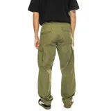 Pantalón cargo Carhartt de corte regular y talle bajo, confeccionado en tejido ripstop de algodón. Presenta diseño de inspiración militar con múltiples bolsillos, refuerzo de doble capa en las rodillas y cordones ajustables en los puños.