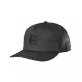 Gorra Etnies modelo Icon Destruct de color negro, con diseño de visera plana y logo bordado en relieve en el frente.