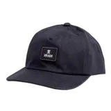 Gorra Roark modelo Venture Safecamp, color negro, con visera plana y parche frontal con el logo de la marca bordado.