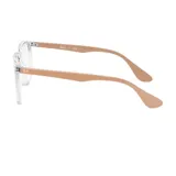 Armazón Ray Ban 7046/51, color cristal transparente con patillas color beige.