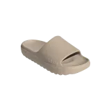 Chanclas Adidas Adilette Lumia color marrón claro, con diseño minimalista y logo de la marca en relieve.