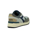 Championes Diadora Vinfa Lifestyle, color gris con detalles en azul marino, verde y beige.