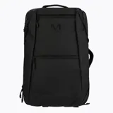 Mochila expandible de diseño minimalista con acabado mate. Cuenta con múltiples compartimentos con cierre, manija superior y lateral, y logo de la marca grabado en el frente. Fabricada con materiales impermeables y resistentes.