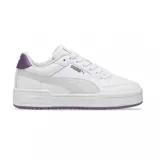 Championes Puma CA Pro Classic, color blanco con detalles en lila.