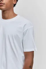 Remera de manga corta y cuello redondo, de corte clásico y color marrón.