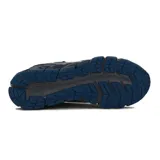 Championes de running Asics Gel-Quantum 180 Direction, con diseño técnico en tonos azul marino y gris. Presentan el logo de la marca en los laterales en color blanco, malla transpirable en la parte superior y tecnología de amortiguación en la suela.