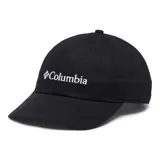 Gorra tipo baseball de algodón color negro, con diseño desestructurado y logo de la marca bordado en blanco en la parte frontal. Cuenta con cierre posterior de velcro para ajuste.