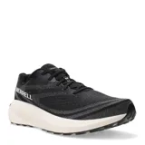 Championes de running Merrell Morphlite, color negro con detalles en gris y suela blanca.